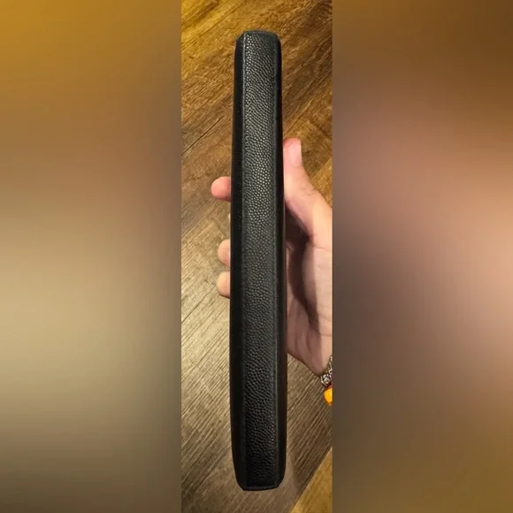 Saint Laurent Black Pebbled Leather Long Zippy Wallet - Full Inclusion - Picture 10 of 14